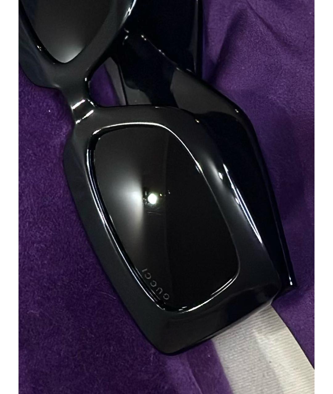 GUCCI Черные пластиковые солнцезащитные очки, фото 3