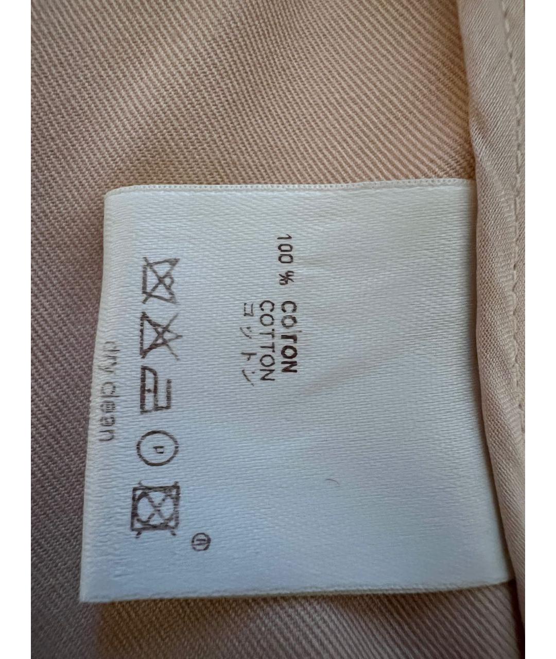 LOUIS VUITTON Бежевый хлопковый костюм с юбками, фото 6