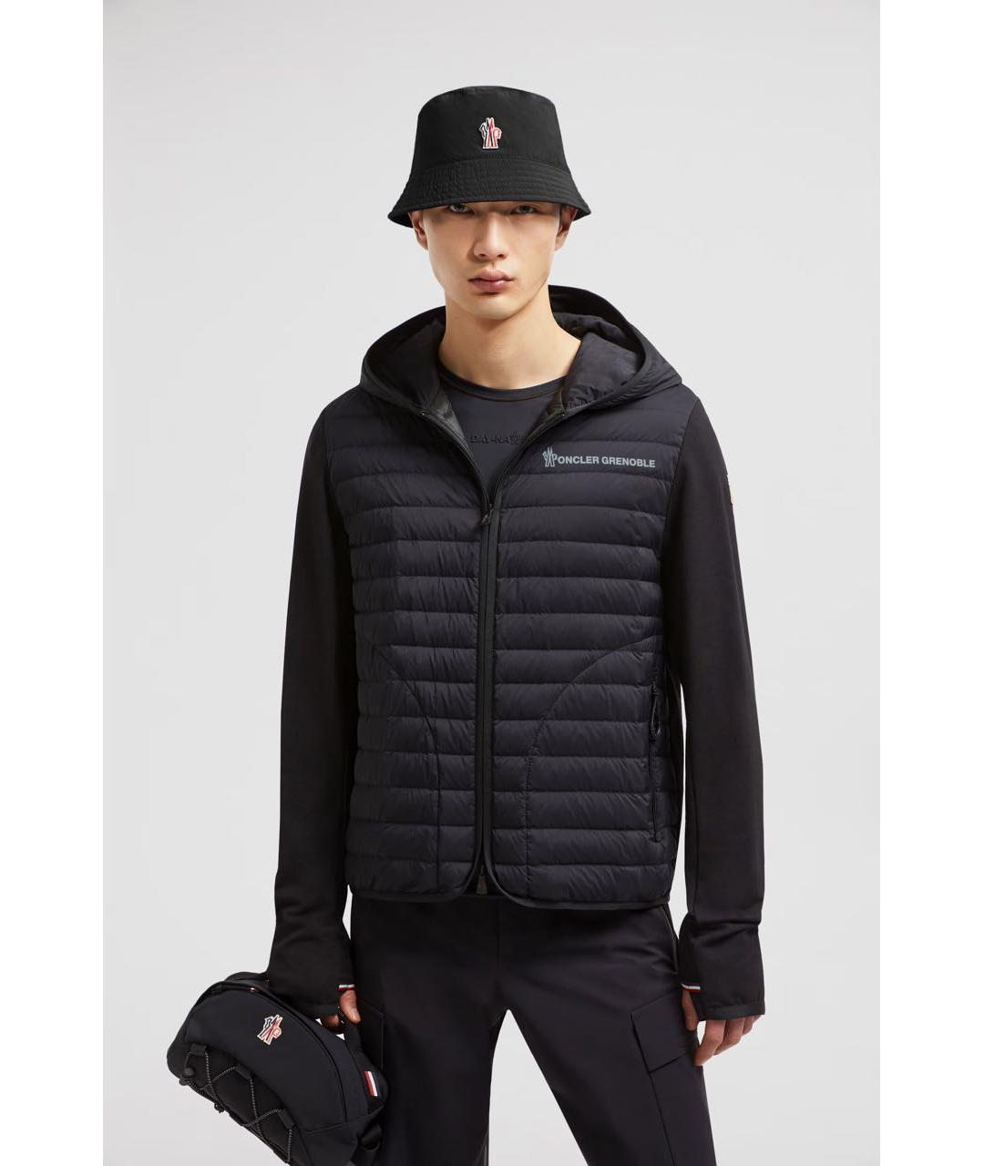 MONCLER GRENOBLE Черная синтетическая куртка, фото 2