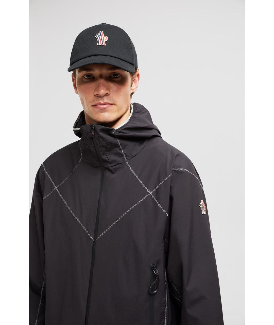 MONCLER GRENOBLE Черная хлопковая кепка/бейсболка, фото 6