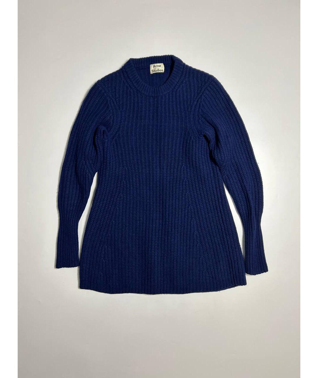 ACNE STUDIOS Синий шерстяной джемпер / свитер, фото 5