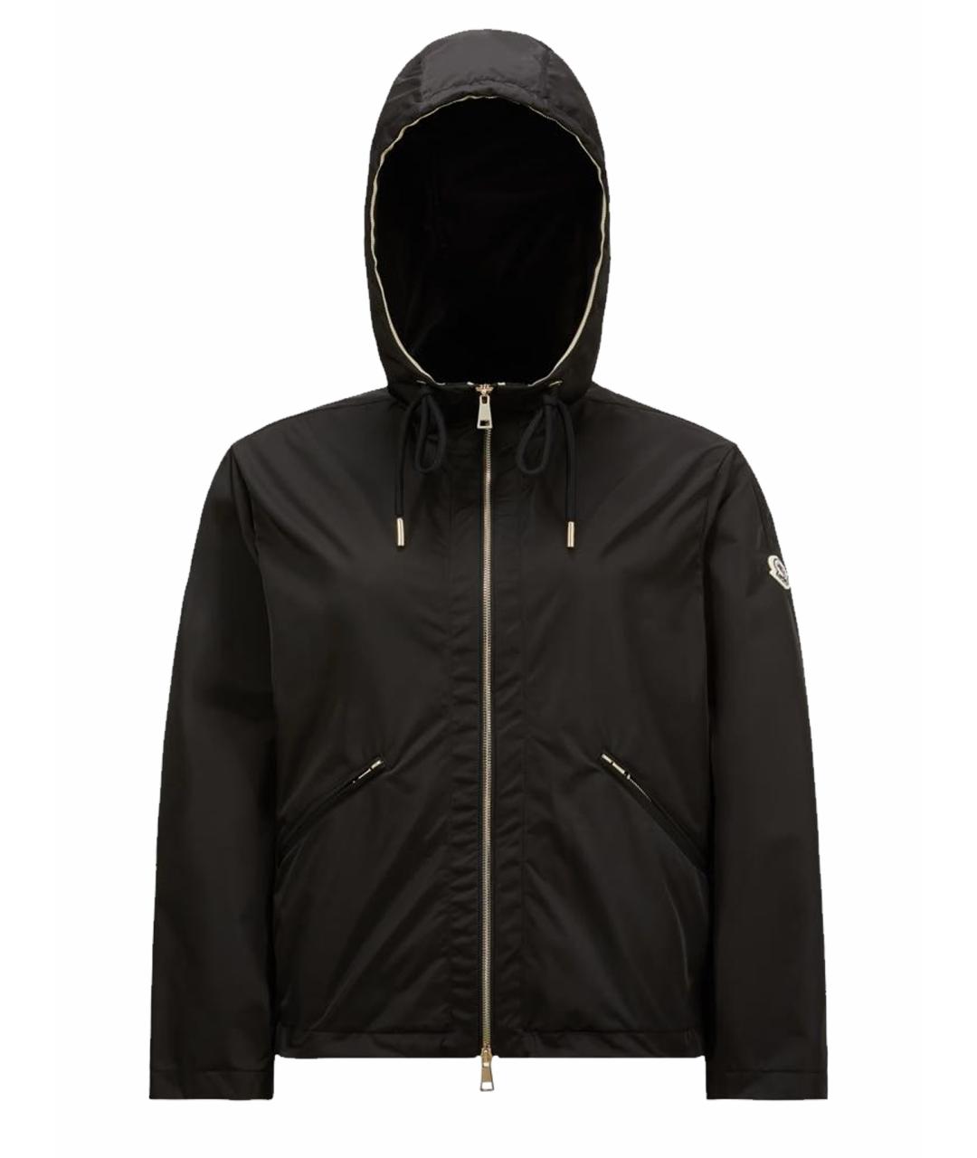 MONCLER Черная синтетическая куртка, фото 1