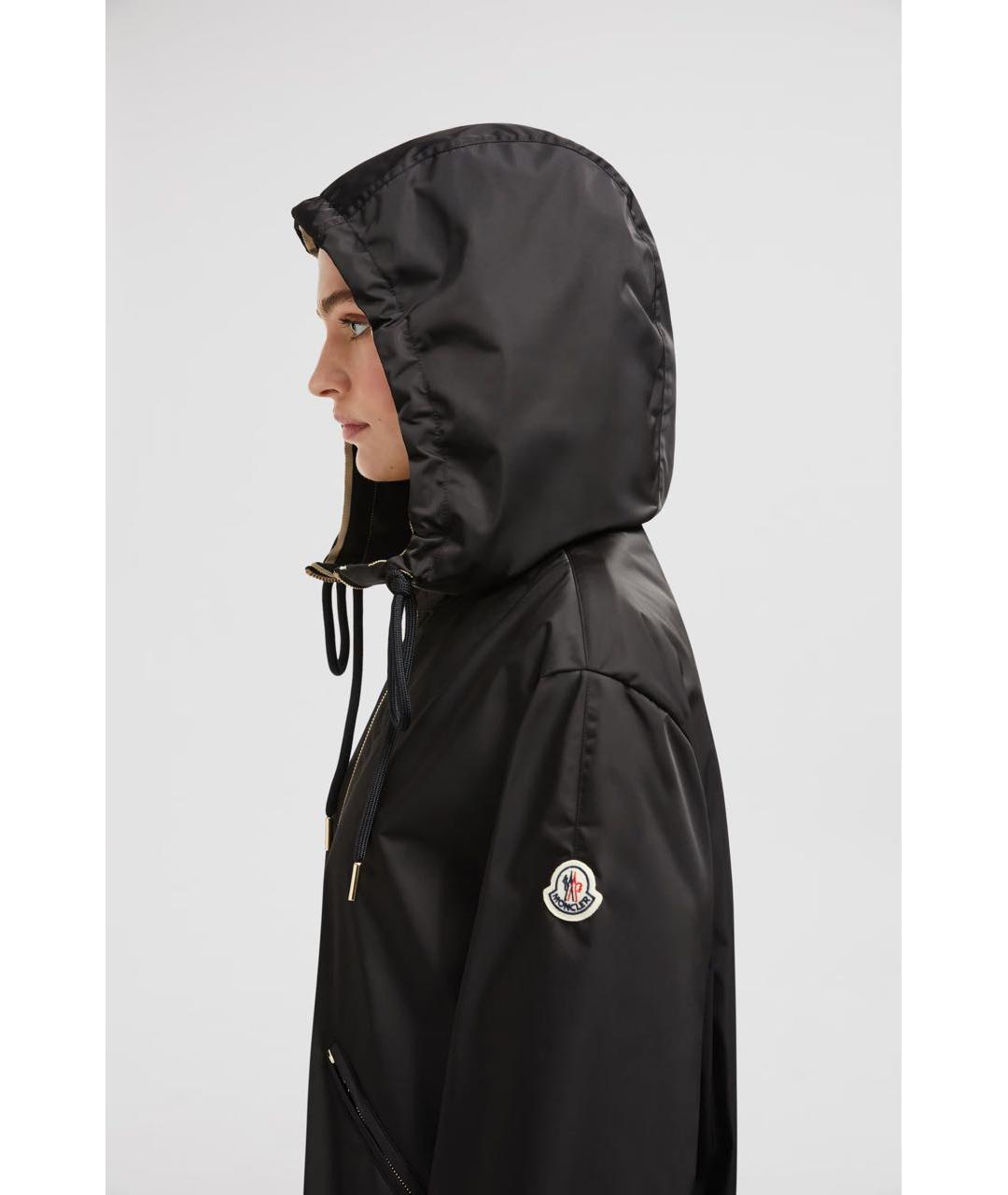 MONCLER Черная синтетическая куртка, фото 3