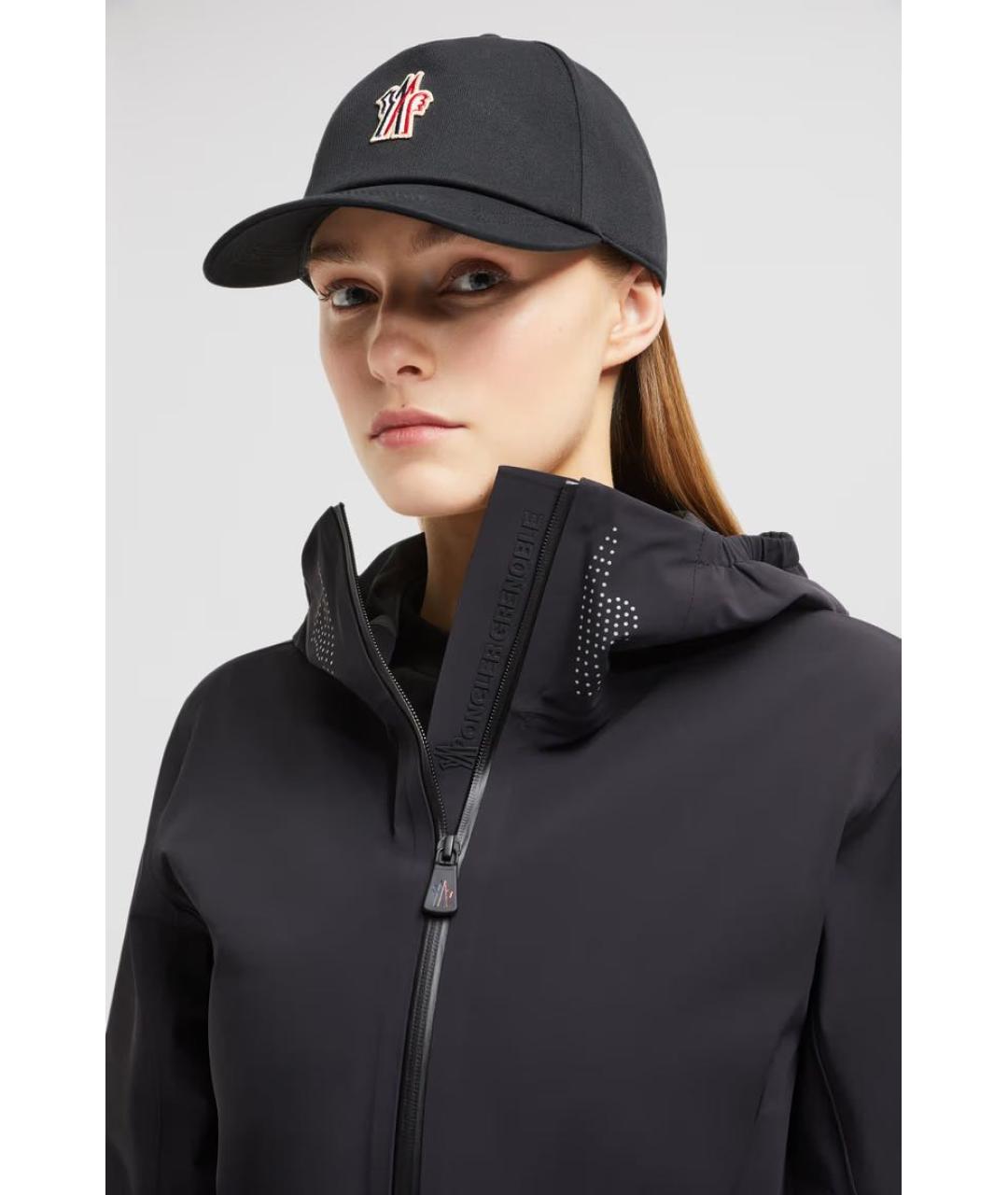 MONCLER GRENOBLE Черная хлопковая кепка, фото 5