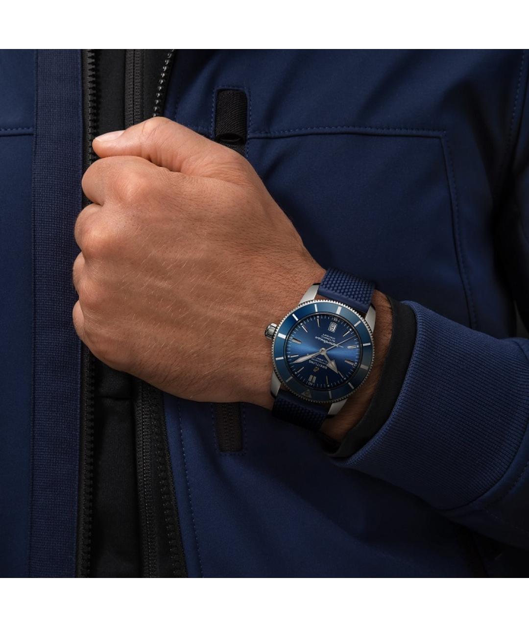 BREITLING Синие часы, фото 4