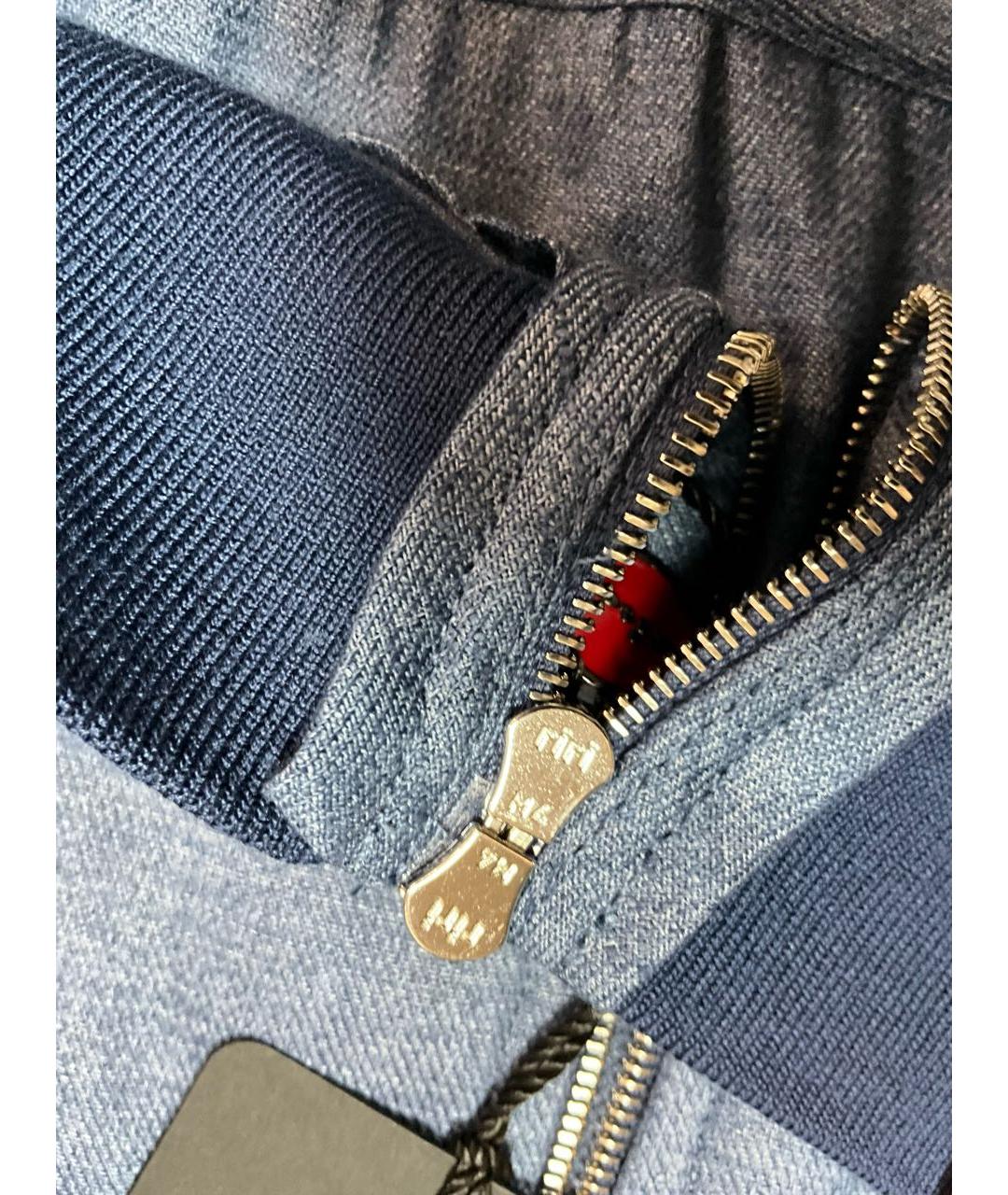 KITON Синяя льняная куртка, фото 3