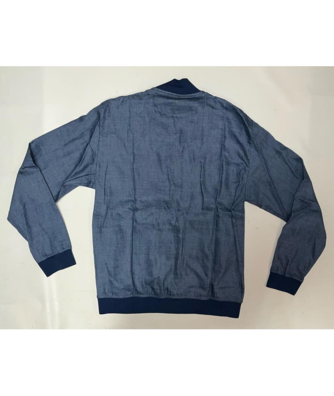 KITON Синяя льняная куртка, фото 7