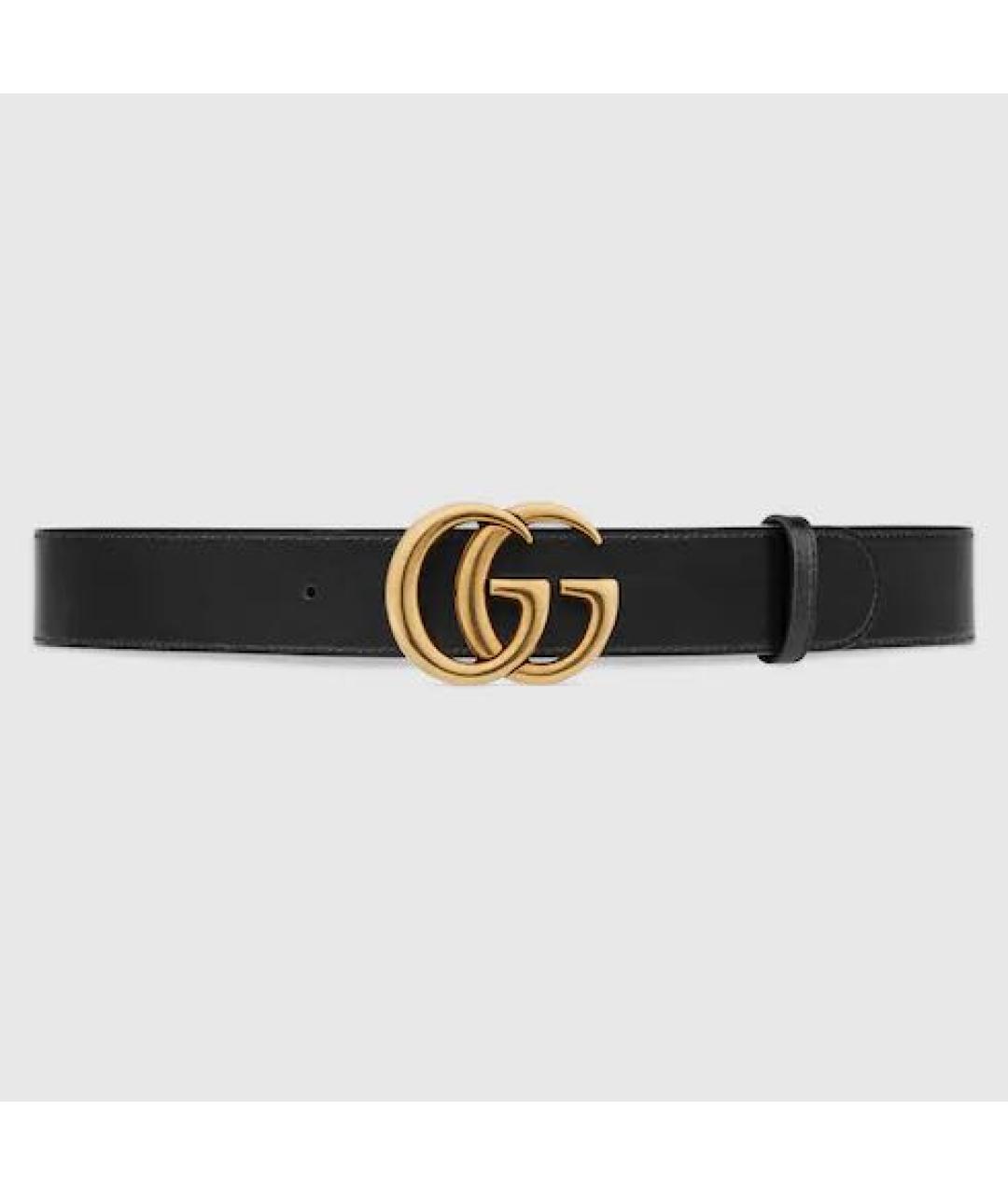 GUCCI Черный кожаный ремень, фото 6