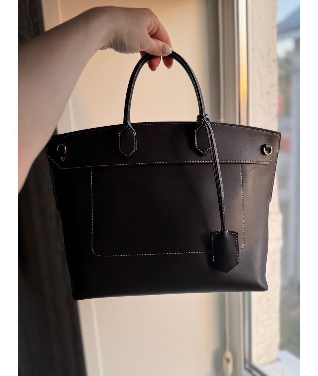 BURBERRY Коричневая кожаная сумка тоут, фото 4