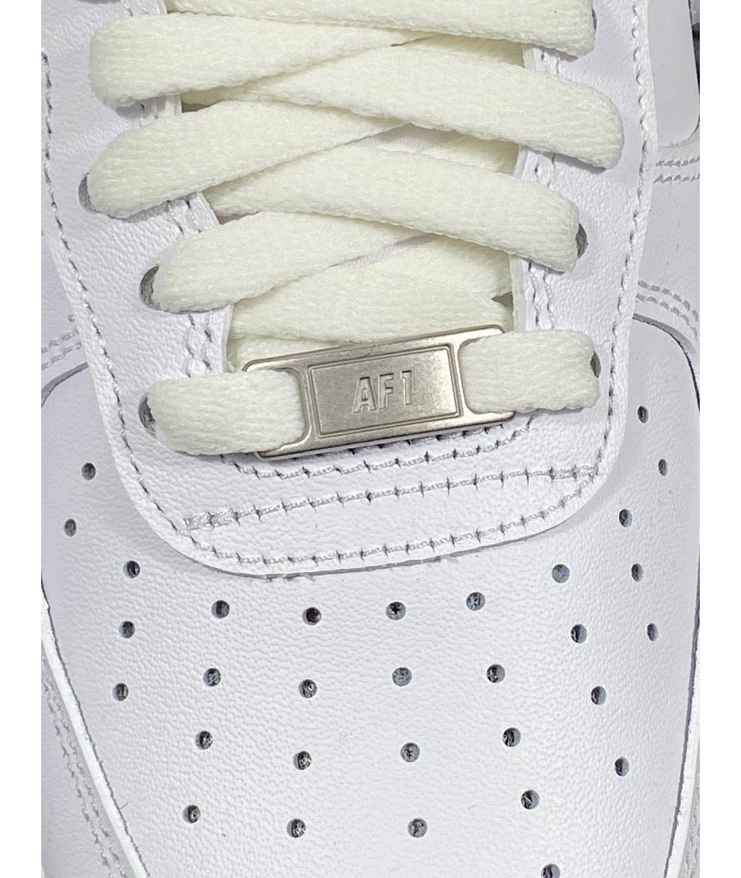 NIKE Белые кожаные низкие кроссовки / кеды, фото 3