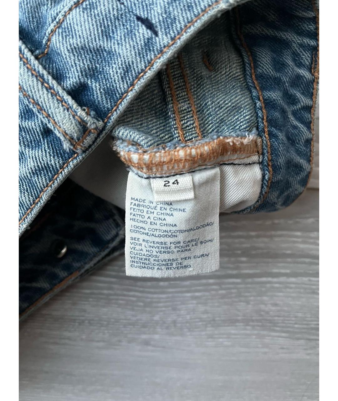 MARC BY MARC JACOBS Голубая деним юбка мини, фото 6