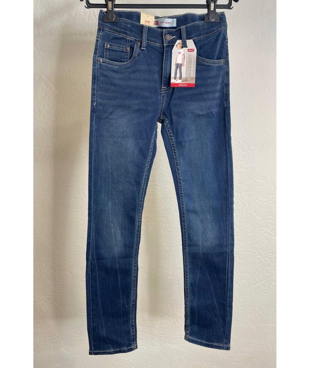 LEVI'S Синие хлопковые детские джинсы, фото 3