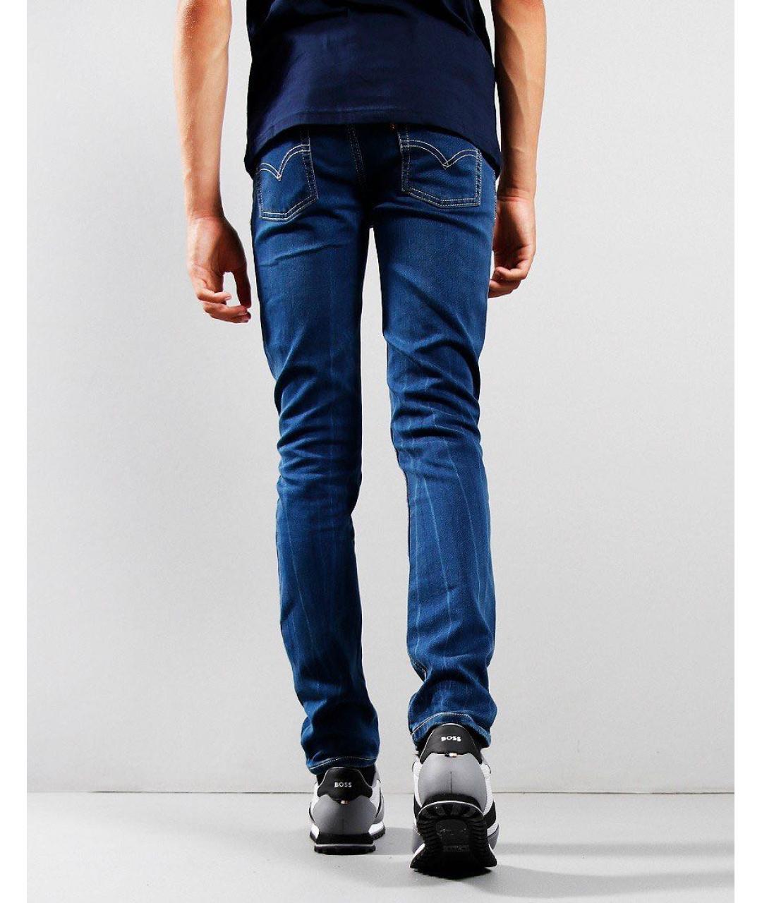 LEVI'S Синие хлопковые детские джинсы, фото 8