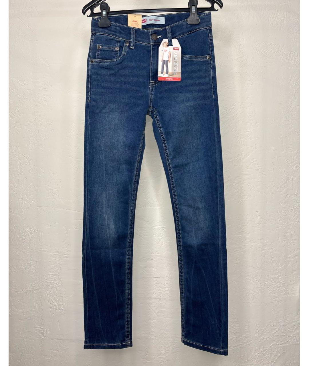 LEVI'S Синие хлопковые детские джинсы, фото 2