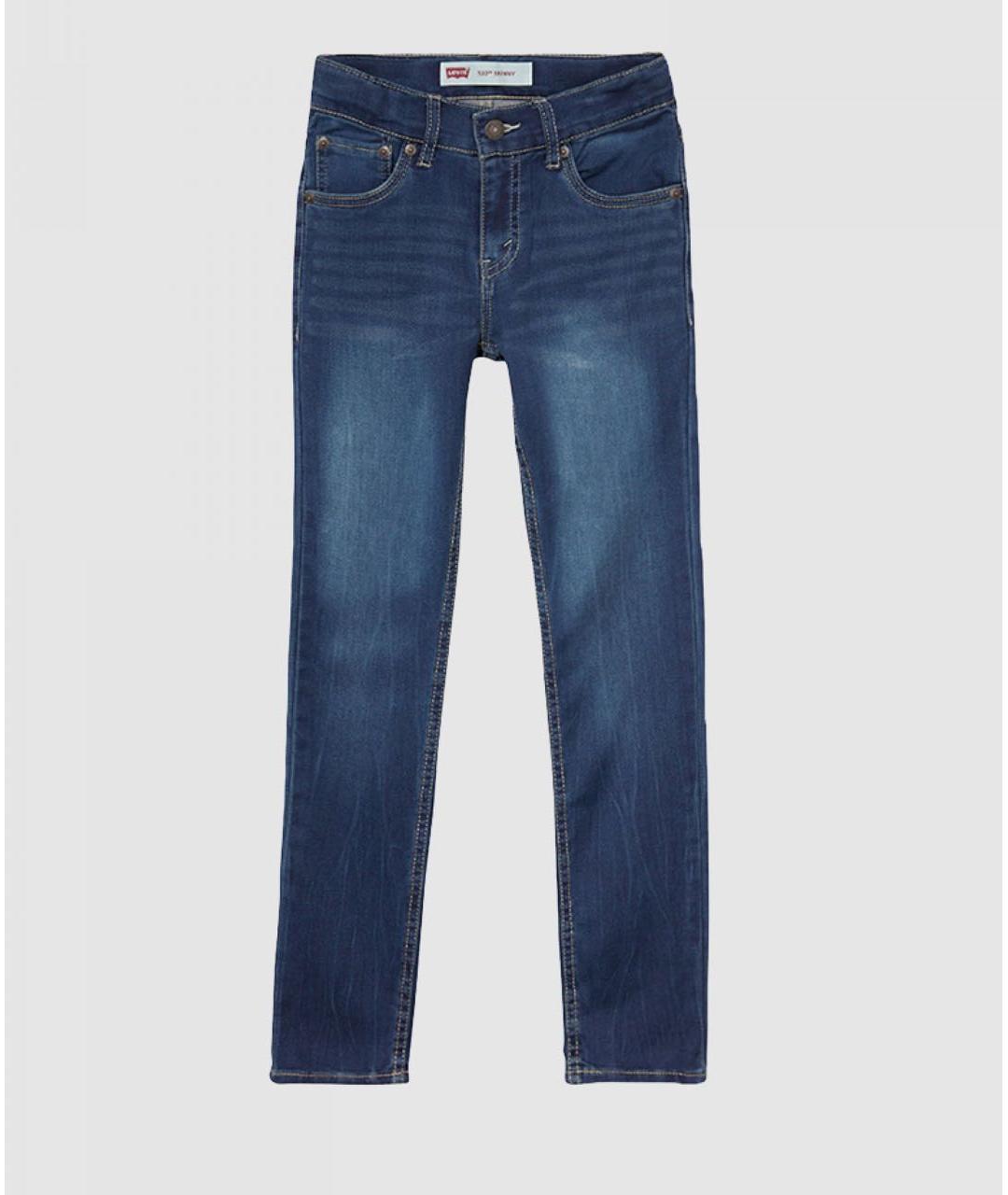 LEVI'S Синие хлопковые детские джинсы, фото 9