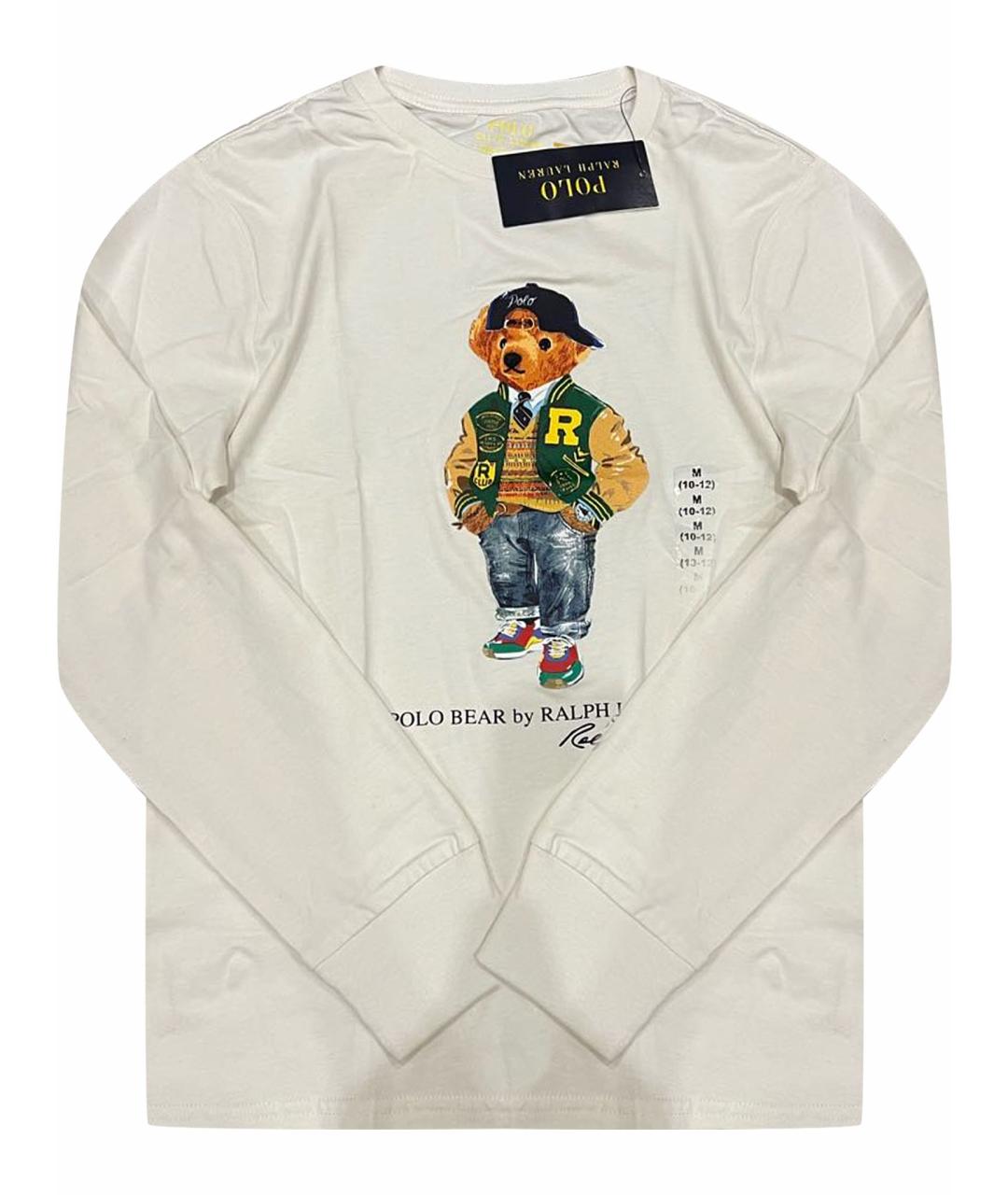 POLO RALPH LAUREN Белая хлопковая детская футболка, фото 1