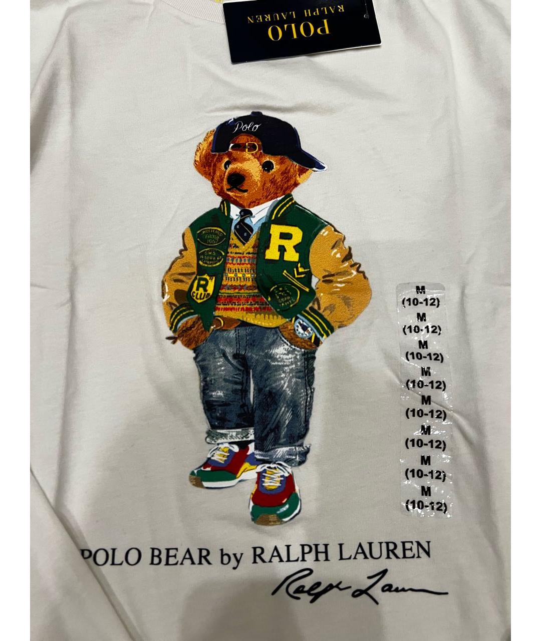 POLO RALPH LAUREN Белая хлопковая детская футболка, фото 3