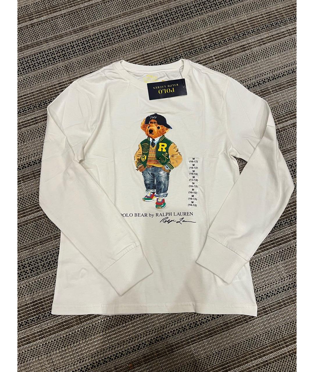 POLO RALPH LAUREN Белая хлопковая детская футболка, фото 7