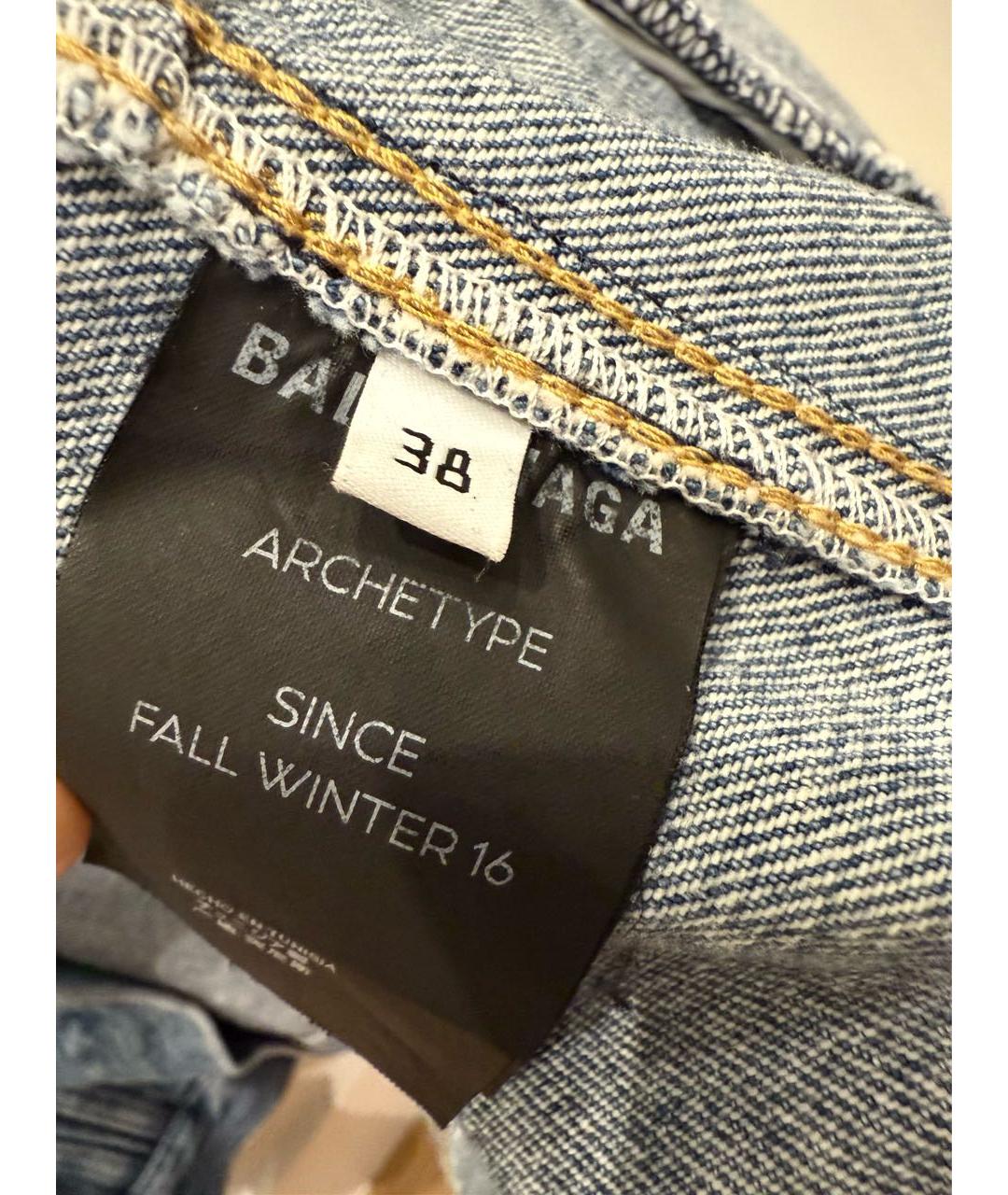 BALENCIAGA Голубая деним куртка, фото 7