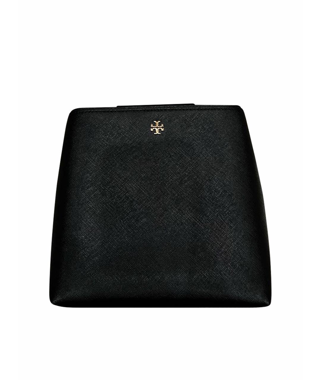 TORY BURCH Черная кожаная сумка через плечо, фото 1