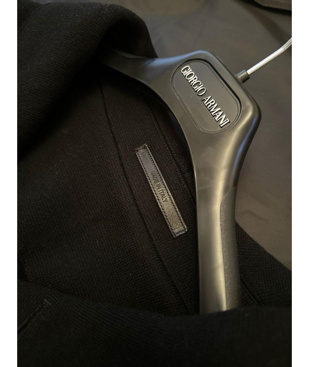 GIORGIO ARMANI Черный шерстяной кардиган, фото 4