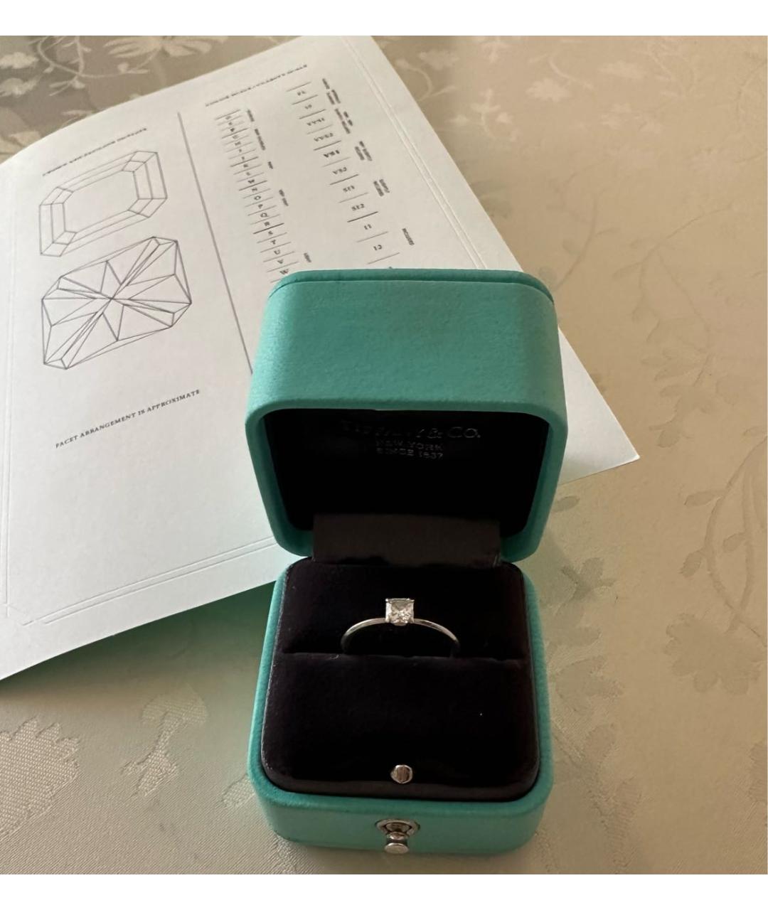 TIFFANY&CO Платиновое кольцо, фото 8