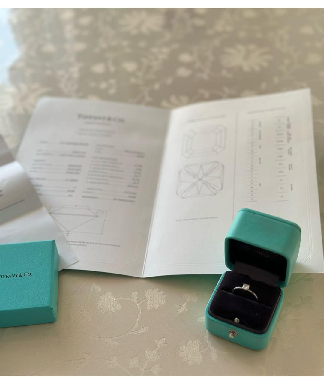 TIFFANY&CO Платиновое кольцо, фото 7
