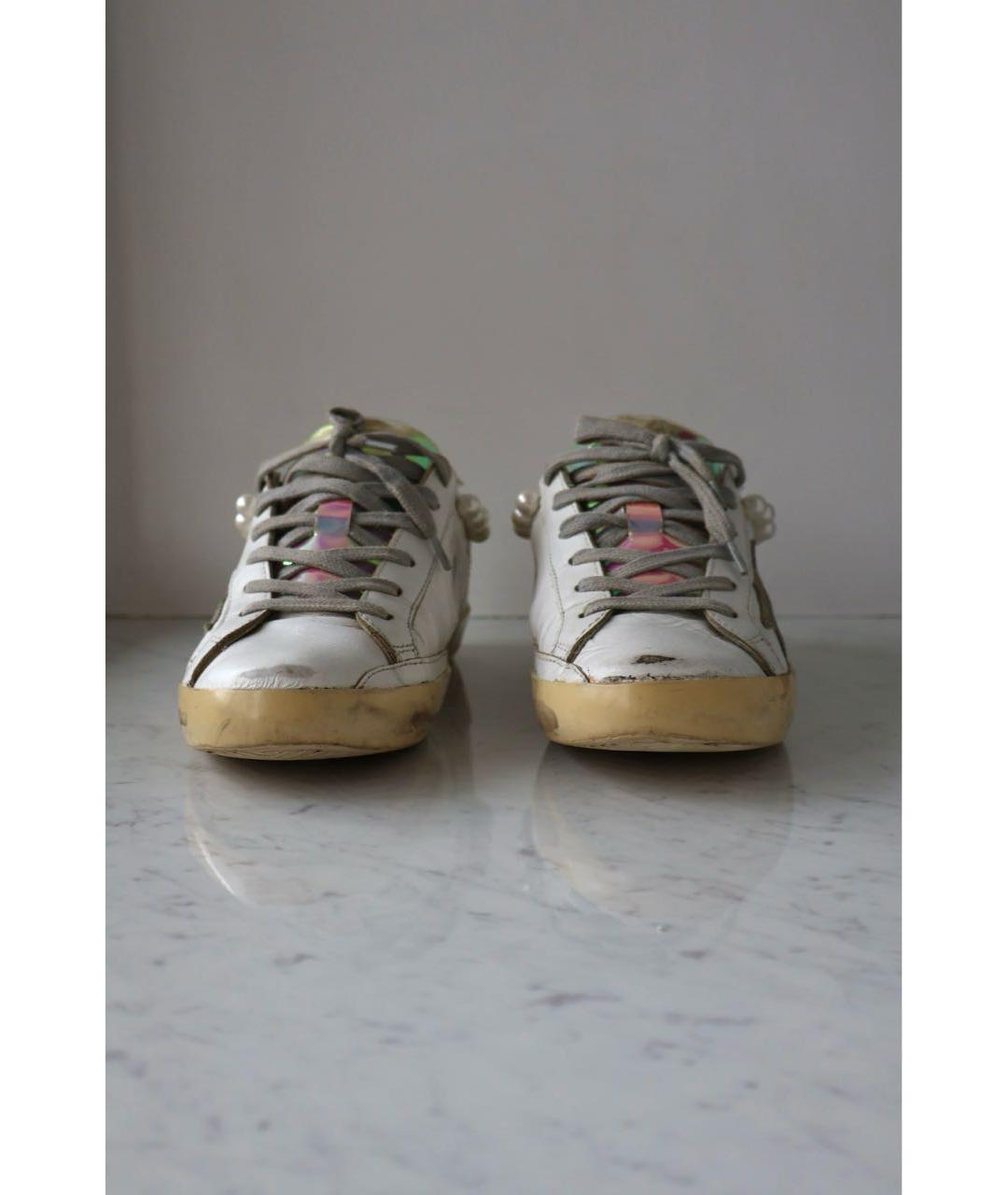 GOLDEN GOOSE DELUXE BRAND Белые кожаные кеды, фото 2