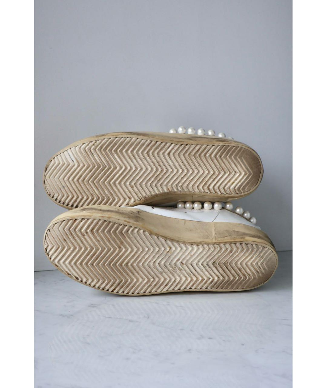 GOLDEN GOOSE DELUXE BRAND Белые кожаные кеды, фото 6