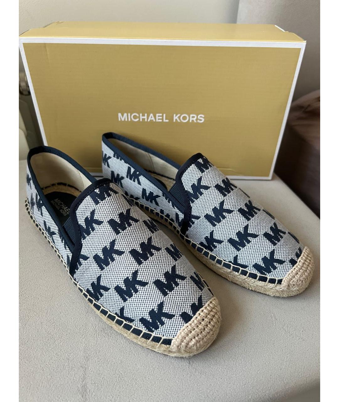 MICHAEL KORS Голубые текстильные эспадрильи, фото 2