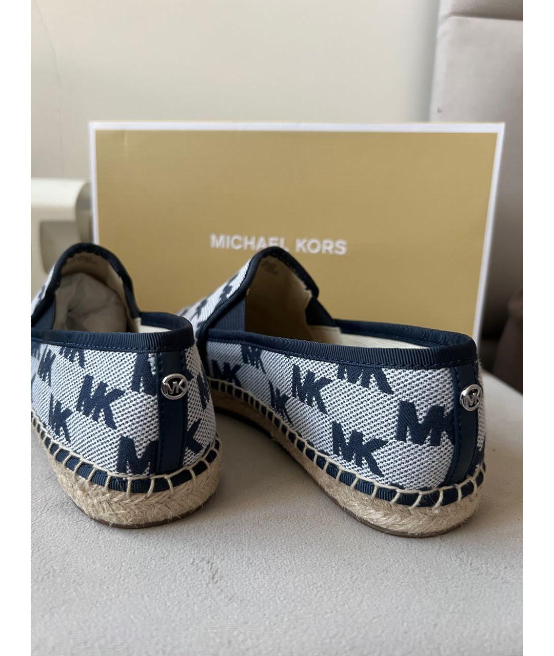 MICHAEL KORS Голубые текстильные эспадрильи, фото 4