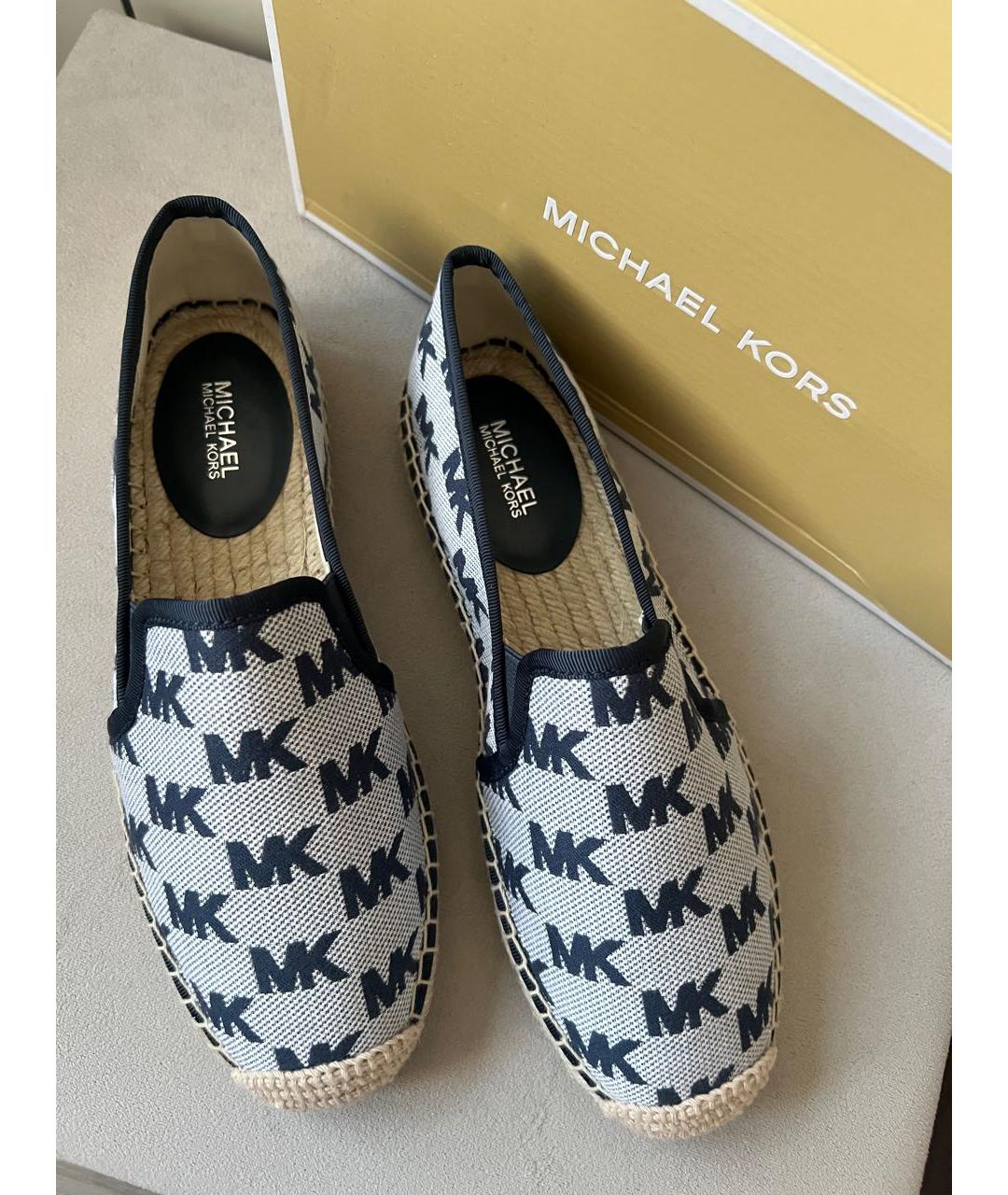 MICHAEL KORS Голубые текстильные эспадрильи, фото 3