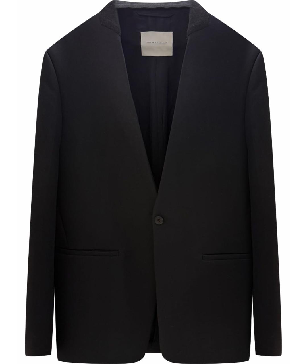 JIL SANDER Черный шерстяной жакет/пиджак, фото 1