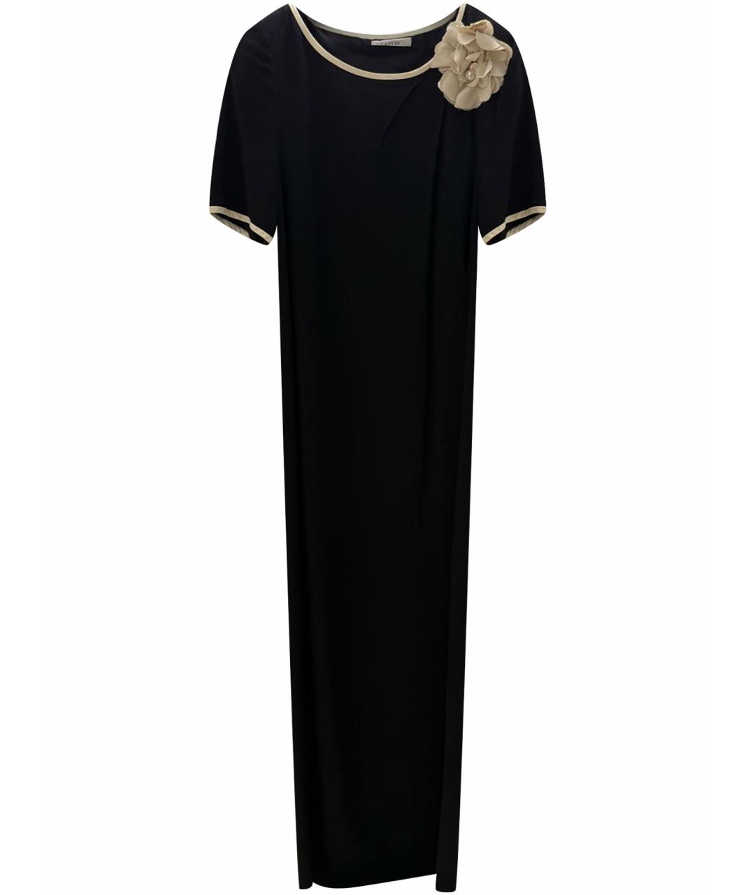 LANVIN Черное вечернее платье, фото 1