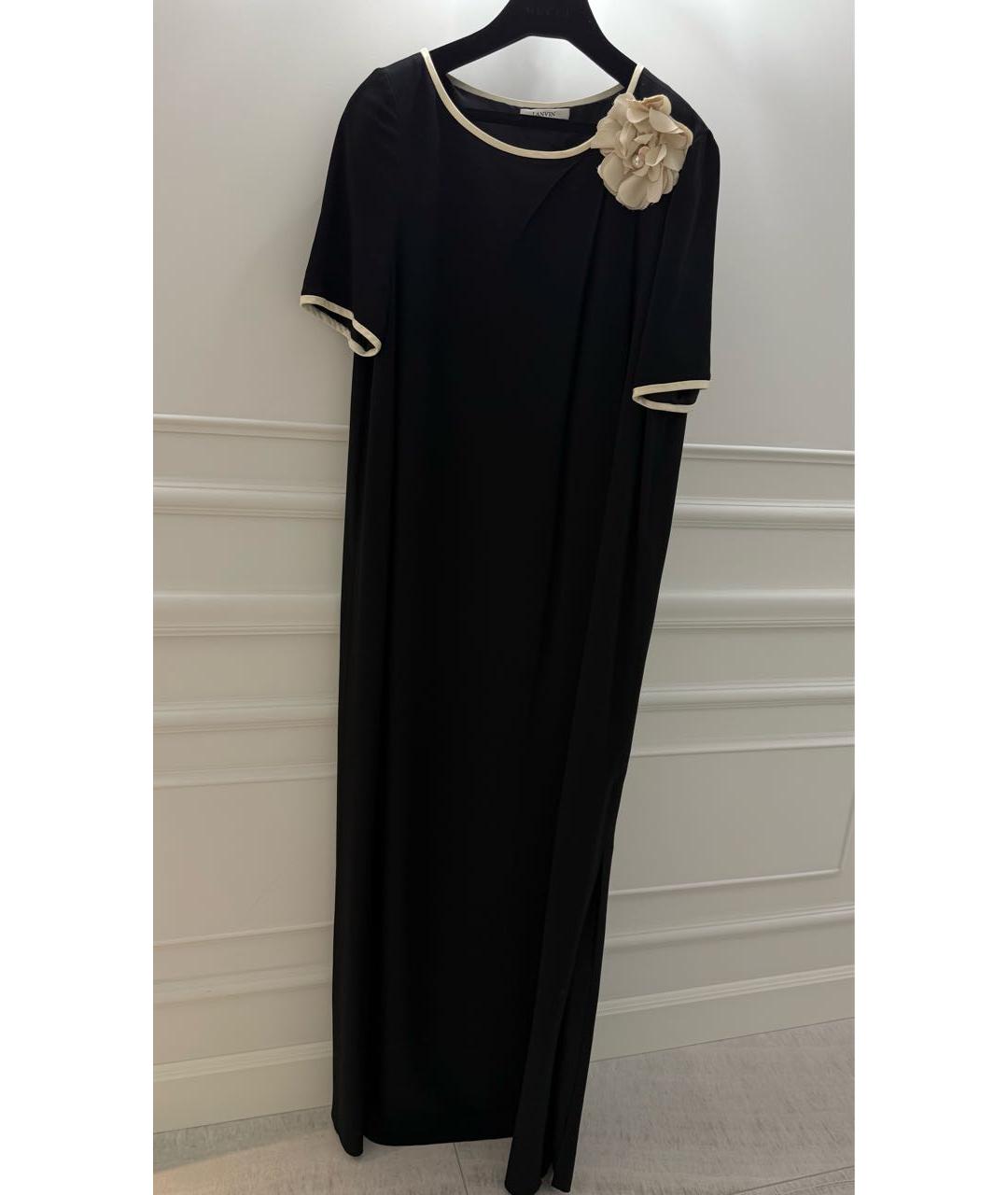 LANVIN Черное вечернее платье, фото 7
