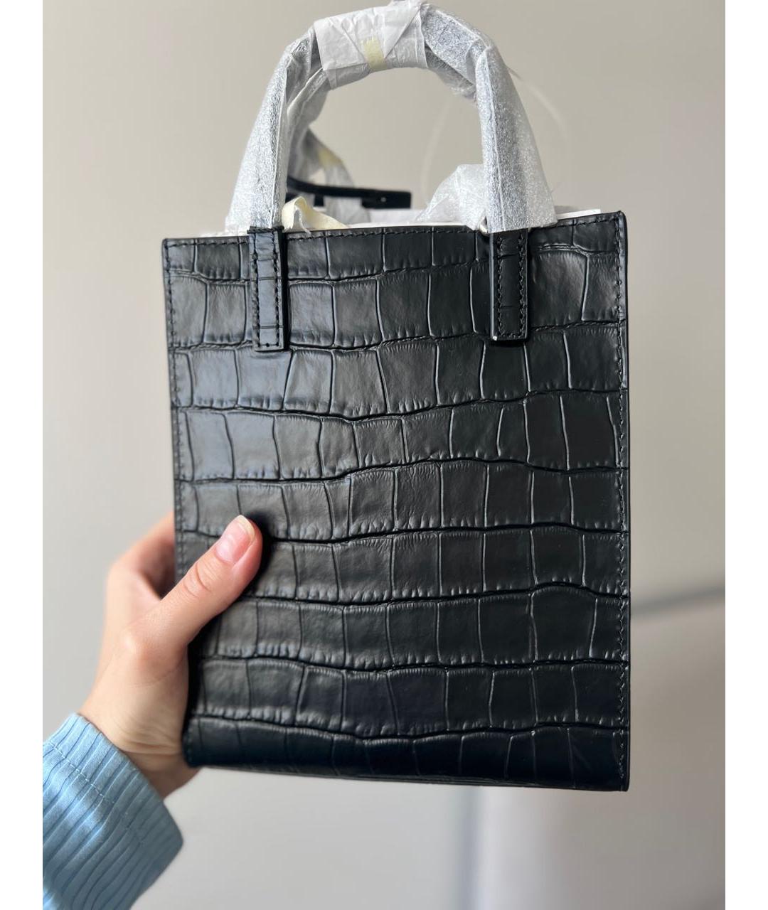 MARC JACOBS Черная кожаная сумка через плечо, фото 3