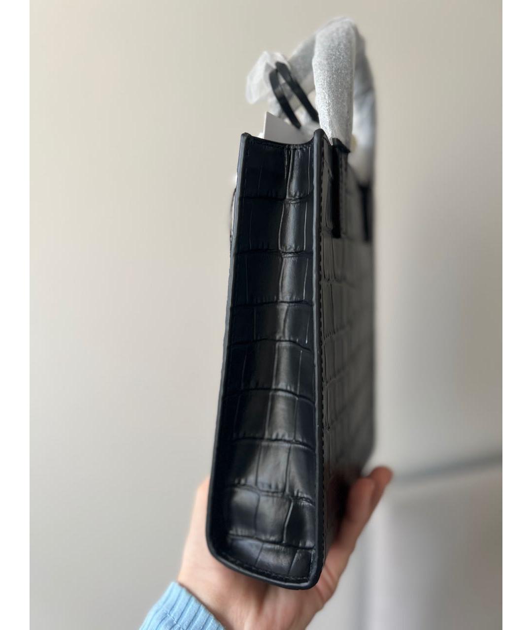 MARC JACOBS Черная кожаная сумка через плечо, фото 4