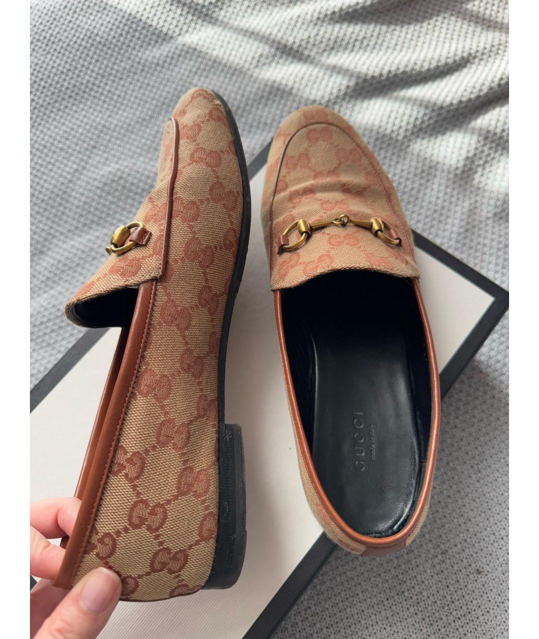 GUCCI Текстильные лоферы, фото 3