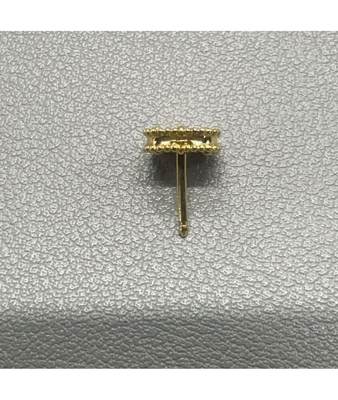 VAN CLEEF & ARPELS Белые серьги из желтого золота, фото 6