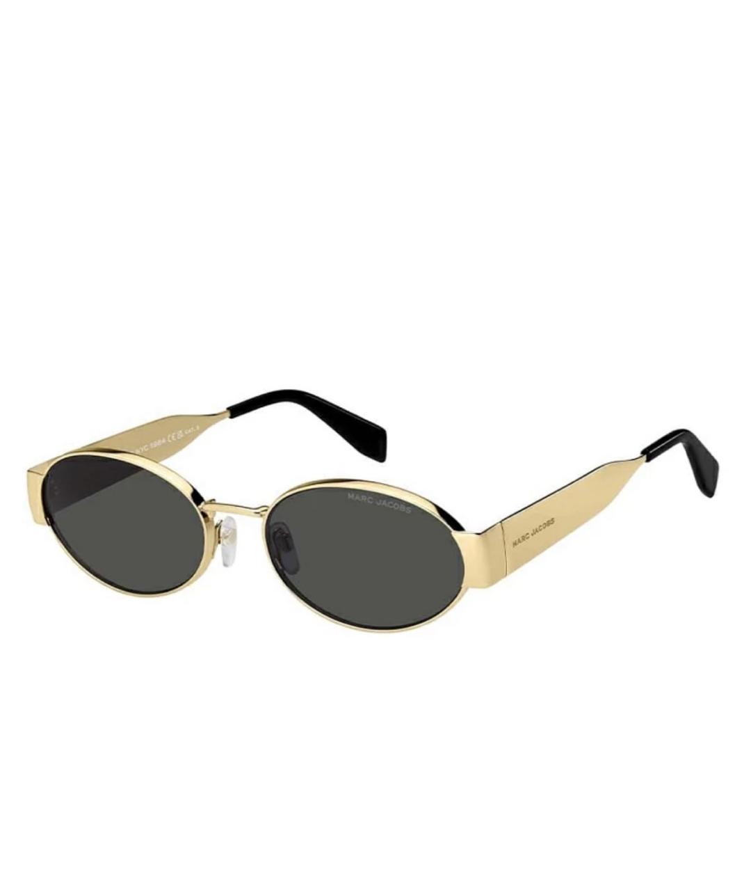 MARC JACOBS Золотые металлические солнцезащитные очки, фото 1