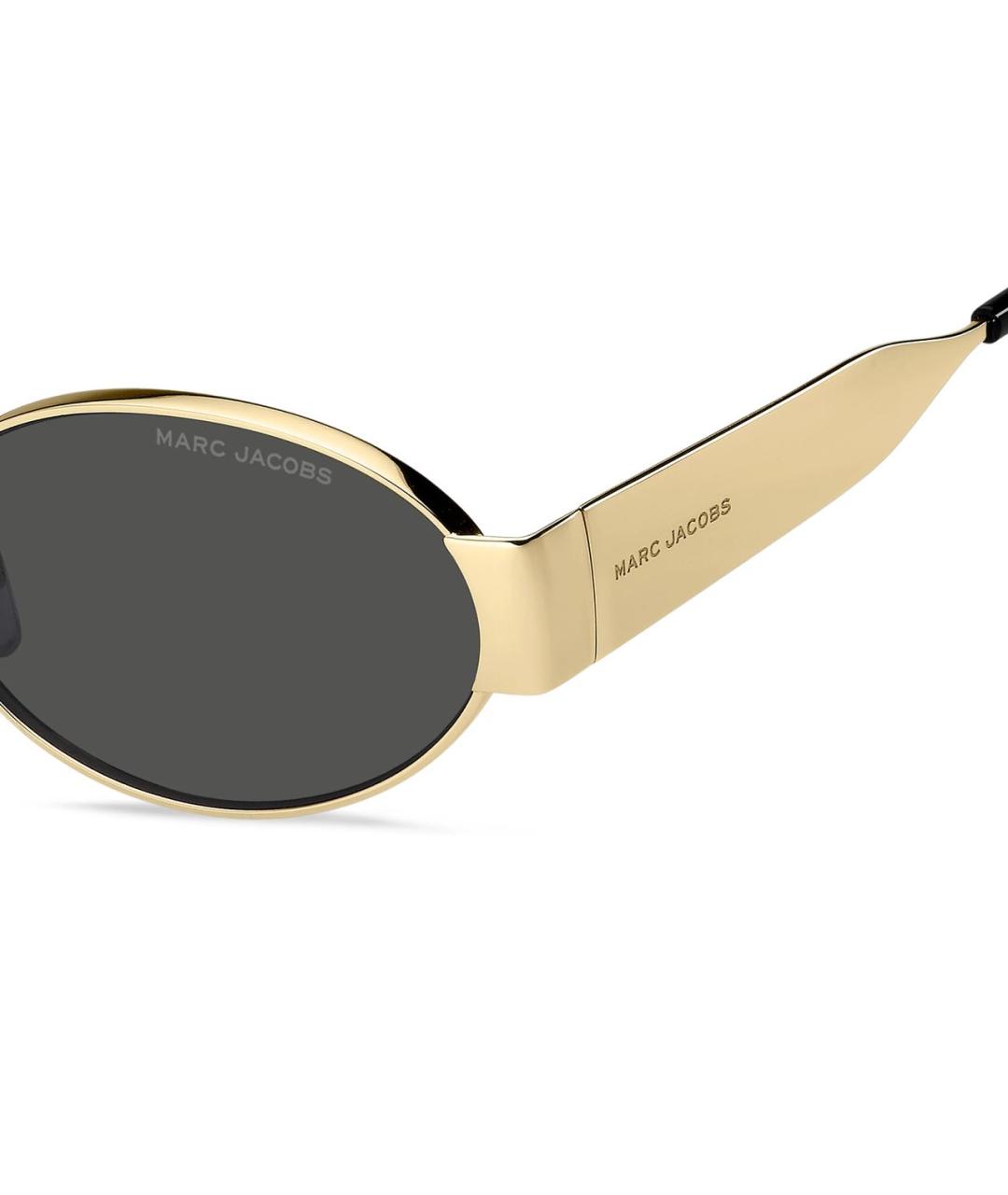 MARC JACOBS Золотые металлические солнцезащитные очки, фото 2