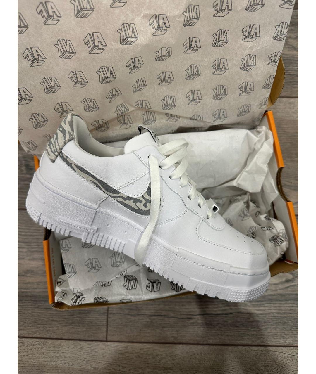 NIKE Белые кожаные кеды, фото 8