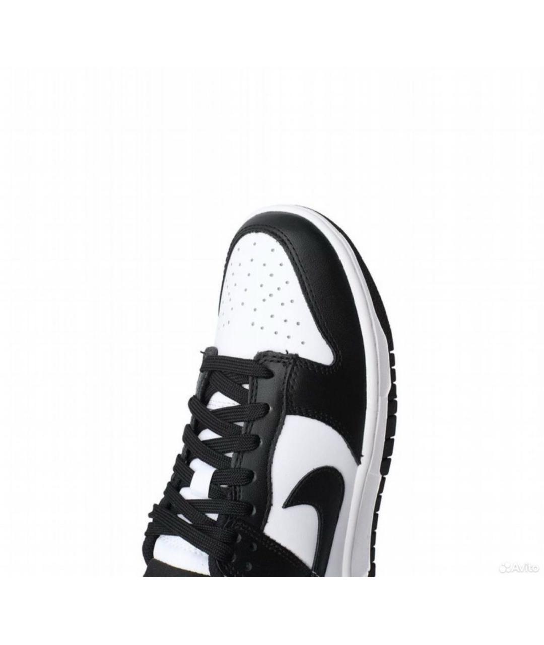 NIKE Черные кожаные кеды, фото 4