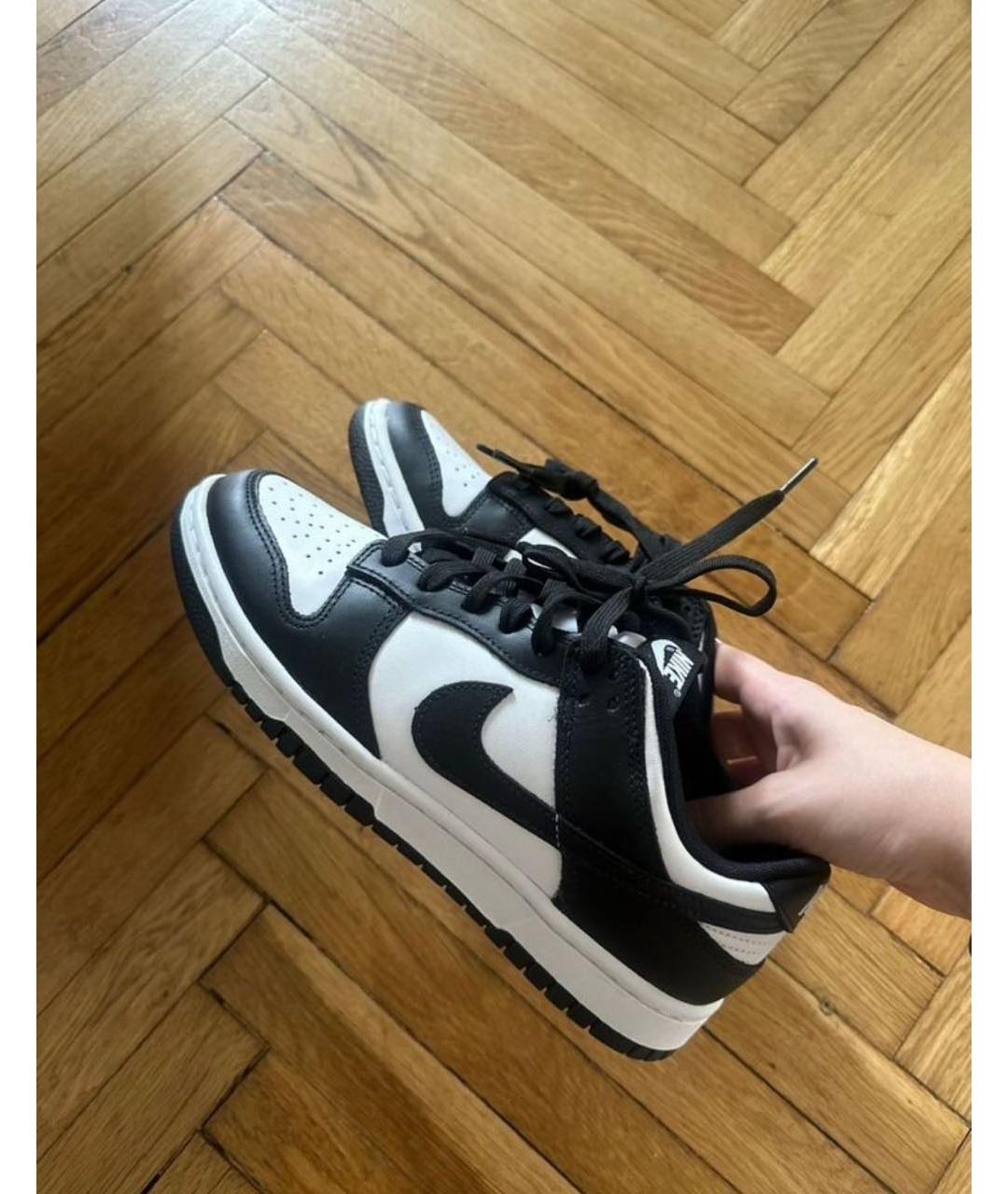 NIKE Черные кожаные кеды, фото 2