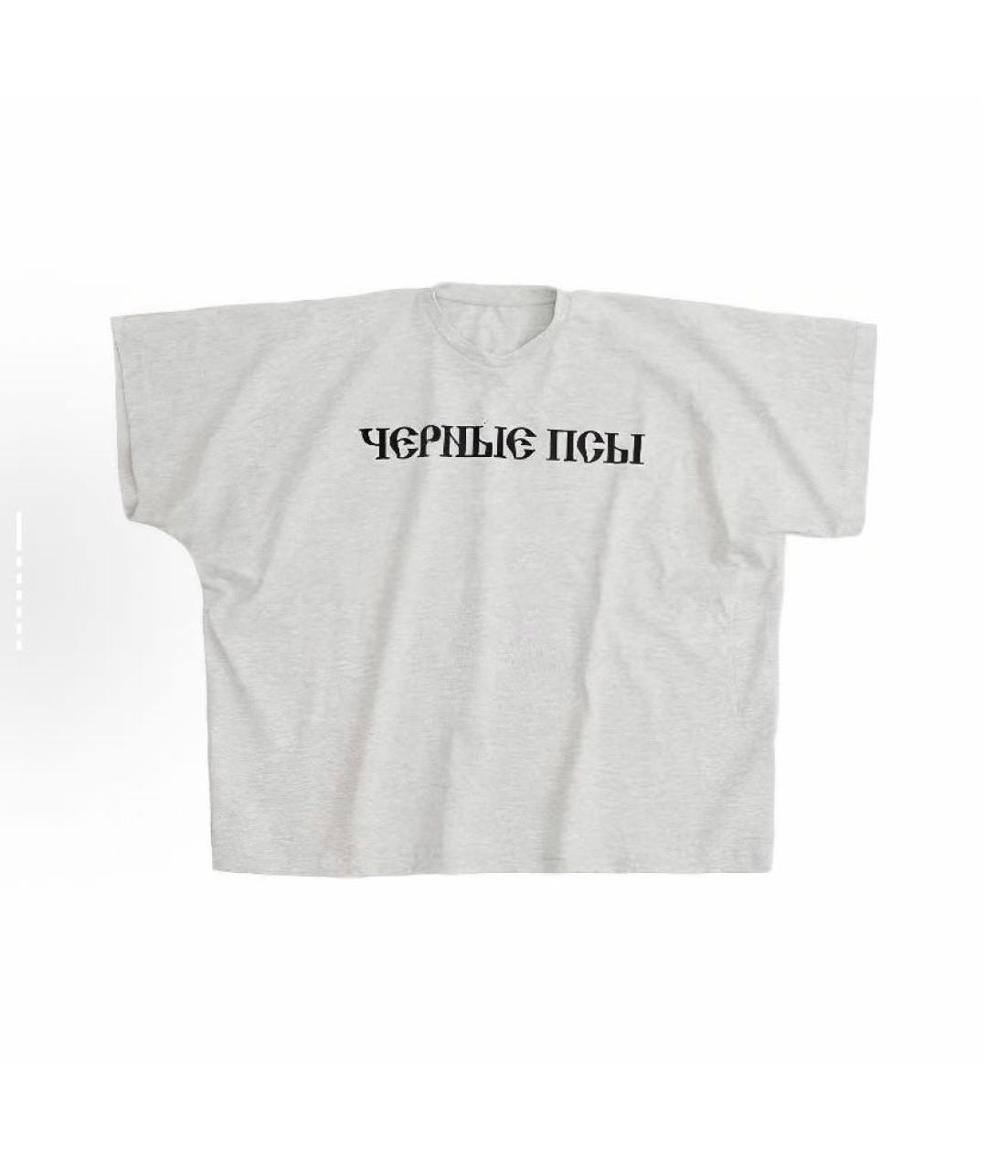 YEEZY Серая хлопковая футболка, фото 6