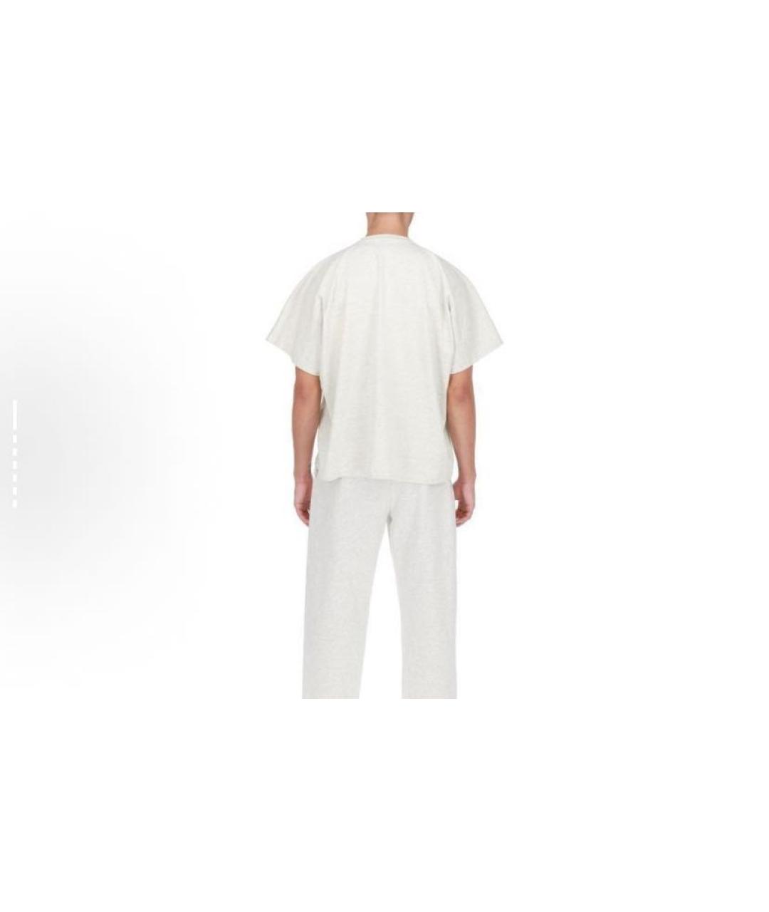 YEEZY Серая хлопковая футболка, фото 4