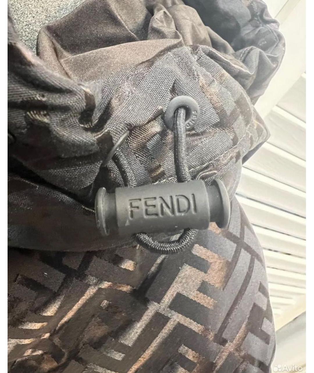 FENDI Коричневый пуховик, фото 6
