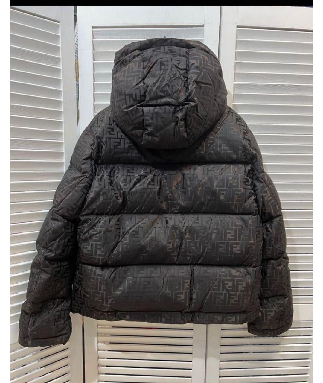 FENDI Коричневый пуховик, фото 3