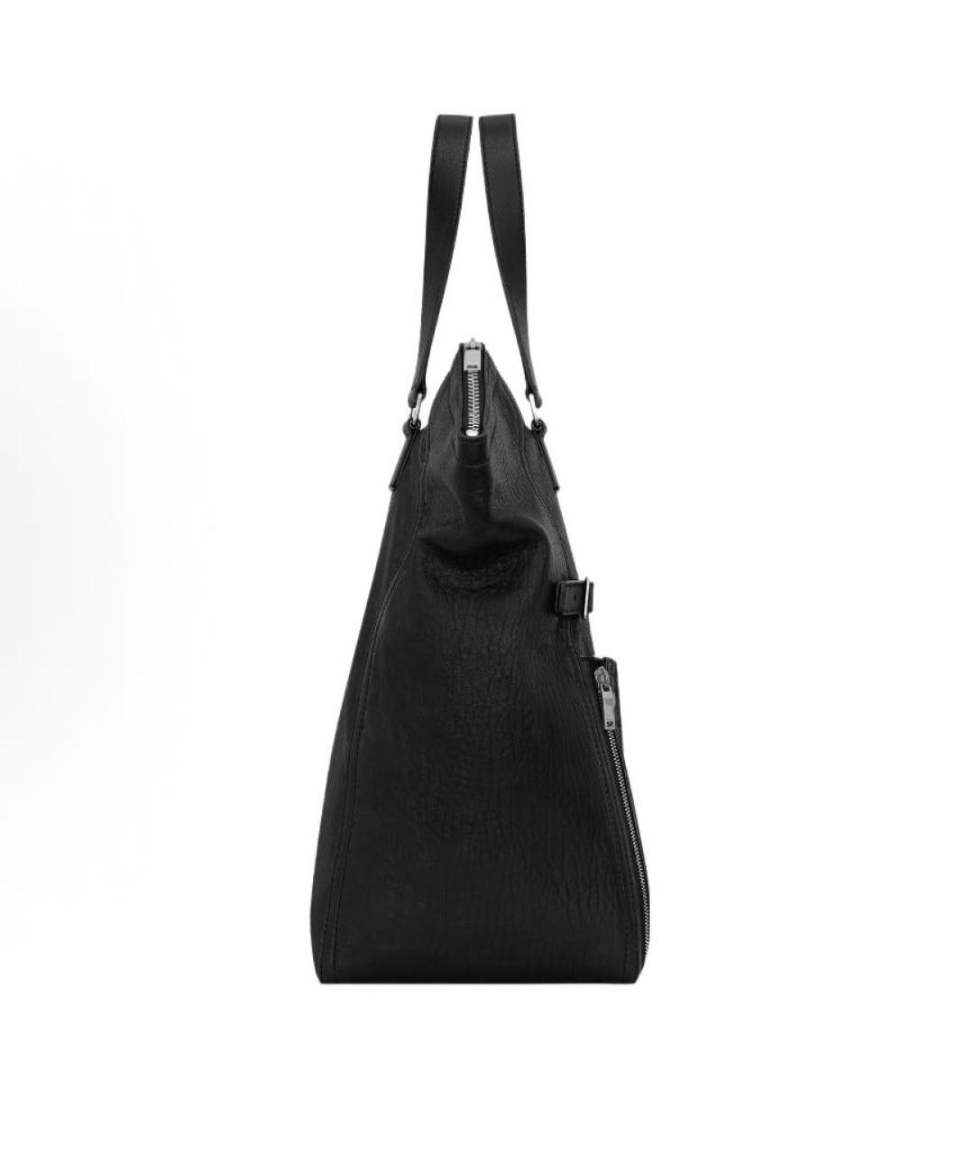 SAINT LAURENT Черная кожаная сумка на плечо, фото 3