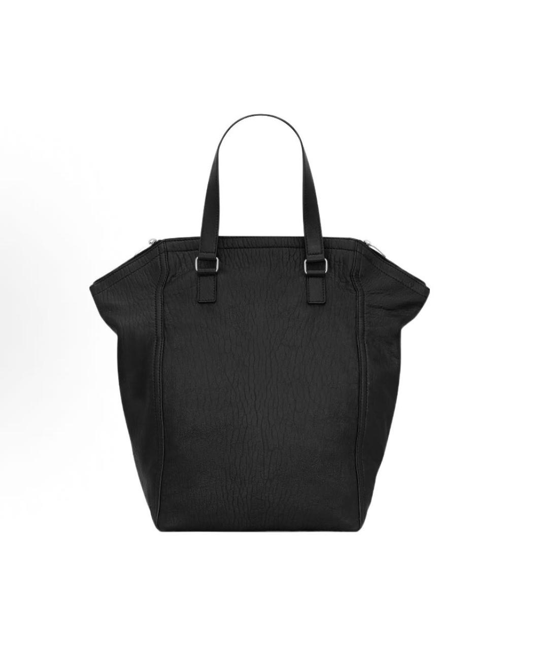 SAINT LAURENT Черная кожаная сумка на плечо, фото 4